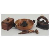 Primitive Wooden Butter Mold, Decor Bowl ...