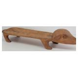 Hand-Carved Elongated Pig Serving Platter