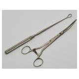 Antique Getz Germany Curved Nose Hemostat &