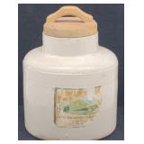 Edelweiss Apple & Cherry Preserve Stoneware Crock