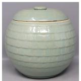 McCoy Green Honeycomb Cookie jar