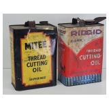 (2) Vintage Cans - Thread Cutting Oil (Mighty ...