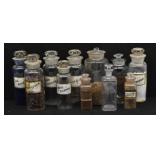 (11) Apothecary Bottles w/ Contents