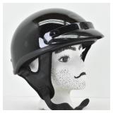 Bell Glossy Black Motorcycle Half Helmet Small