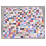 Vintage Colorful Patchwork Quilt 83" x 64"