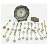 Hotel-De-Ville De Paris Clock, Souvenir Spoons,...
