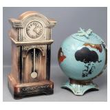(2) Cookie Jars; RARE McCoy Globe w/Airplane