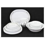 (44pc) Corelle Woodland Brown Dish Set for 8