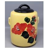 McCoy Floral Cylindrical Cookie Jar