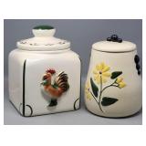 (2) Cookie Jars; Sierra Vista Rooster Cookie Jar