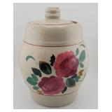 USA Pottery, Floral Crock Cookie Jar