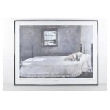 MASTER BEDROOM Framed Print by Andrew Wyeth