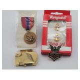 US Navy Pins, Reserve Badge, Belt Buckle