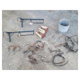 Horse Tack, Bits, Horseshoes, Rawhide Stirrups...