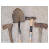 Shovel, Axe, Splitting Maul, Double Bit Axe