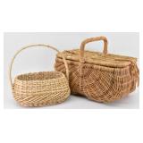 Farmhouse Large Wicker Picnic & Gathering Baskets