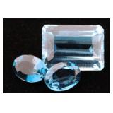 (3) Blue Topaz Gemstones - 2.557gtw