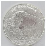 One Troy Oz. Buffalo .999 Fine Silver Round