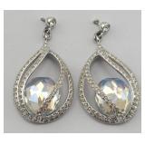 Swarovski Megan Crystal Pendant Earrings