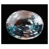 Blue Zircon Gemstone - 0.970g