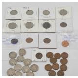 Indian Head & Wheat Pennies, Buffalo & V Nickels