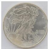 One Troy Oz .999 Fine Silver Round Walking Liberty