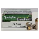 (20rd) .40 S&W Ultimate Defense BJHP REMINGTON
