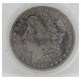 1901-O Morgan Silver Dollar - F