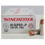 (50rd) .38 Super+P FMJ WINCHESTER Ammo