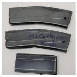 (3) M1 Carbine Magazines: (2) 20rd & (1) 10rd