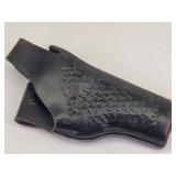 Idaho Leather Co. Tooled Holster B4 Fits 4" Barrel