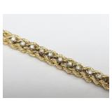 Stunning 14K Gold & Diamond Bracelet - 14.3gtw