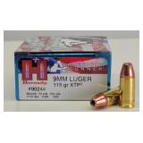 (25rd) 9mm Luger XTP HP HORNADY Ammo