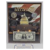 The United States Dollar Story Display w/ Silver