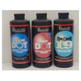 (3) Cans Alliant Powder Gun Powder Reloading...