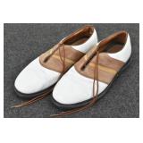 Nike Air Jordan White Leather Golf Shoes Men