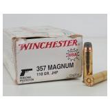 (50rd) 357 Mag JHP Winchester Ammo
