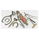 Antique Tools: Hay Bale Hook, Ice Tongs ...