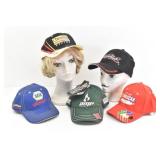 (5) NASCAR Racing Hats
