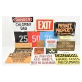 Coll of Signs incl: DANGER, EXIT, CAUTION, ...