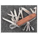 VIctorinix Wood Handle Swiss Army Knife-33 tools