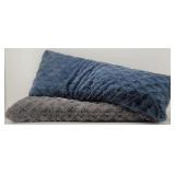 (2) Velvety Soft Body Pillows 53" L x 17.5" W