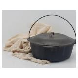 Made in USA Cast Iron Dutch Oven & Canvas Bag