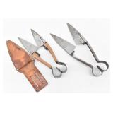 (2) Burgon & Ball #294 English Sheers w/ Sheath