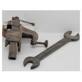 1940's Herbrand Wrench & Forge Steel Bench Vise