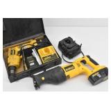 DeWalt Reciprocating Saw 18V & 12V Drill