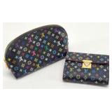 Louis Vuitton Monogram Wallet & Cosmetic Pouch