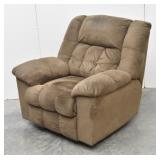 Overstuffed Jumbo Plush Manual Recliner