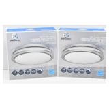 (2) Energetic Lighting LED Flush Mount Lights