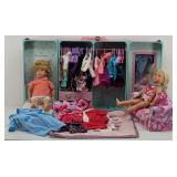 Our Generation 18" Dolls, Wardrobe, Couch, Clothes